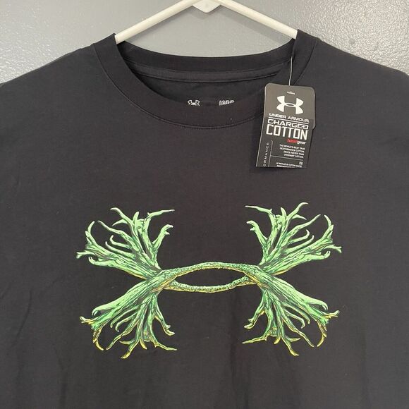 Under Armour Long Sleeve Shirt Mens Large Charged Cotton Heat Gear Hunting Base - Picture 2 of 11